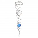12'' Crystal Ball Wind Spinner Spiral Tails Stabilizer Sun Catcher Decoration W/ Hook