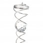 12'' Crystal Ball Wind Spinner Spiral Tails Stabilizer Sun Catcher Decoration W/ Hook