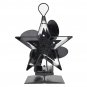 4 Blade Fireplace Heat Powered Stove Fan Wood Burner Quiet Home Efficient Heat Distribution