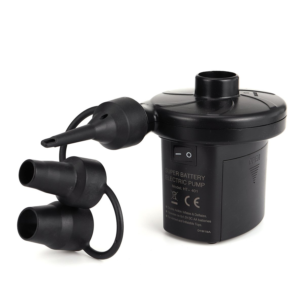 2 in 1 Electric Air Pump Fast Inflate Deflate For Paddling Pool Camp Air Bed Mattress Boat
