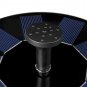 7V 1.4W Solar Powered Floating Birdbath Water Fountain Pump LED Pond Pool Decor