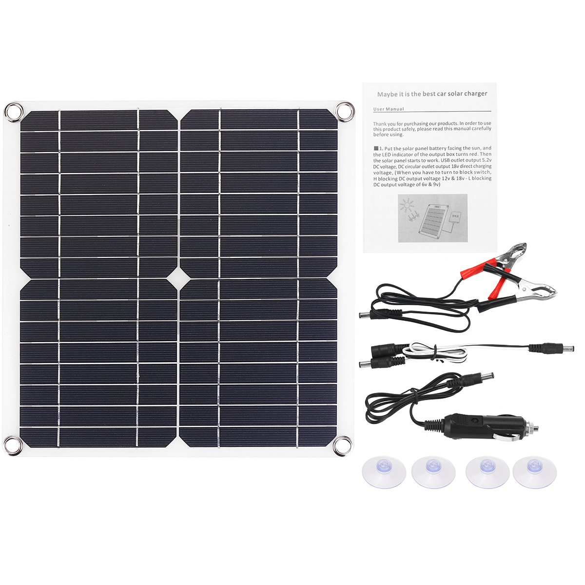 20W 5V Monocrystalline Solar Panel Mono Solar Powered Panel Waterproof Fast Charging Charger Board W