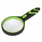 LED Handheld Magnifying Glass Rubber Anti-fall 10 Times Magnification Magnifiers