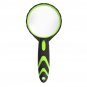 LED Handheld Magnifying Glass Rubber Anti-fall 10 Times Magnification Magnifiers