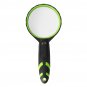 LED Handheld Magnifying Glass Rubber Anti-fall 10 Times Magnification Magnifiers
