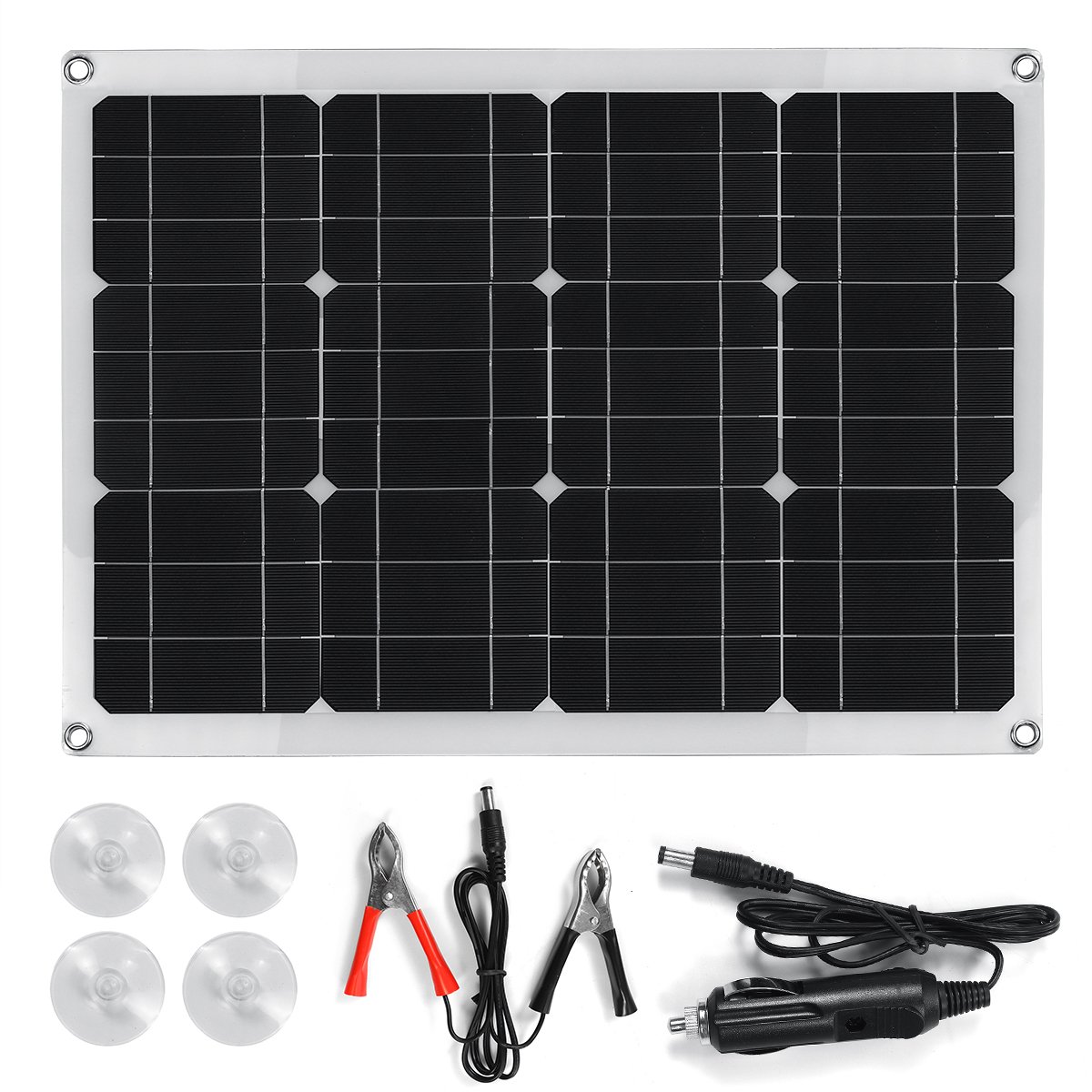 40W 18V/5V Output Mono Solar Panel Dual USB Port Monocrystalline Flexible Solar Charger For Car RV B