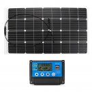 120W 18V Monocrystalline Silicon Semi-flexible Solar Panel For Car Boat Battery Charge with 30A Sola