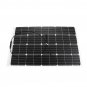 120W 18V Monocrystalline Silicon Semi-flexible Solar Panel For Car Boat Battery Charge with 20A Sola