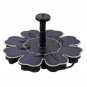 8V 1.6W Mini Fountain Solar Powered Water Pump Floating Outdoor Bird Pond Garden Decor + 4 Nozzles