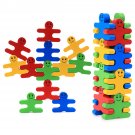 16pcs Kids Wooden Toys Color Cartoon Balance Building Blocks Educational Toys