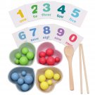 Child Montessori Educational Math Toys Clip Beads Practice Chopsticks Kids Gifts