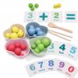 Child Montessori Educational Math Toys Clip Beads Practice Chopsticks Kids Gifts