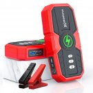 12V 16000mAh Car Jump Starter Engine Emergency Start Battery 2 USB Power Bank