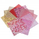 50Pcs Assorted Printed Floral Patchwork Cotton Fabric Quilting Cloth 25x25cm