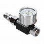 1/4'' Mini Air Regulator Valve Pressure Gauge Trap Adjustable w/Nozzle
