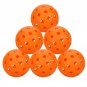 6Pcs 40 Hole High-Vis Optic Pattern Pickleball Balls For Game Practice Training Toys