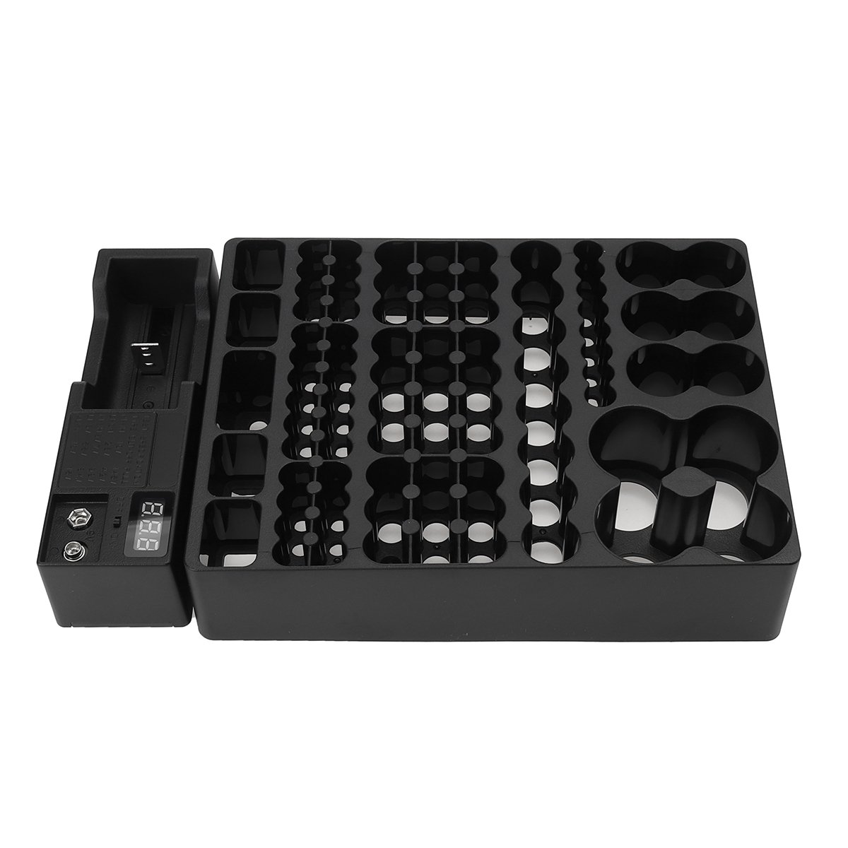 Battery Holder Storage Box Case Organizer with Removable Voltage Tester For AAA AA 88 Batteries