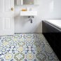 60PCS Diagonal Tile Floor Sticker Self-adhesive Wall Ground Cabinets Decals Home Decor DIY Tile Stic
