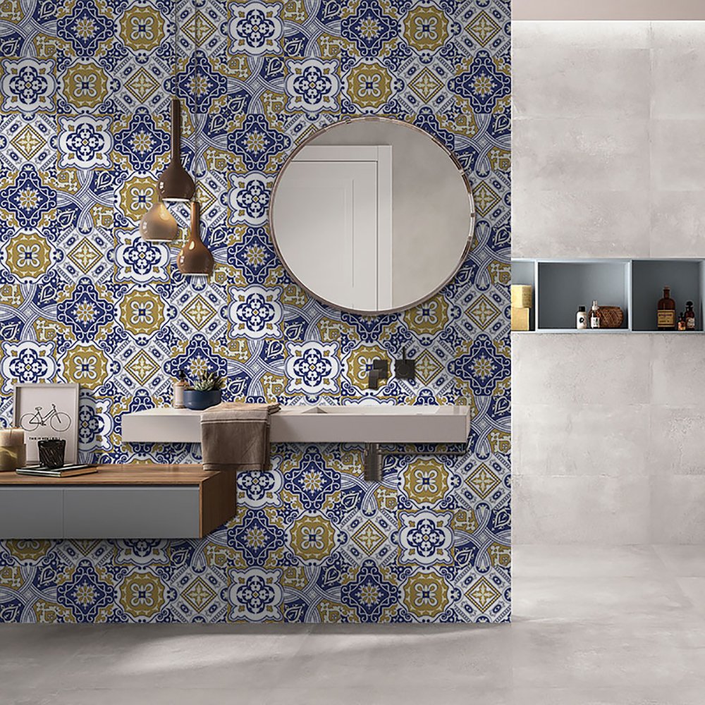 60PCS Diagonal Tile Floor Sticker Self-adhesive Wall Ground Cabinets Decals Home Decor DIY Tile Stic