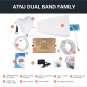 ATNJ LCD 2-in-1 Smart Full Dual Band 850/2100MHz 2G 3G 4G Mobile Signal Booster Signal Repeater Ampl