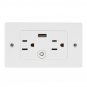 USB Smart Socket Wall Switch Voice Control Timer Switch Remote Control Wall Outlet Switch US Plug So