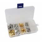 150Pcs 6.3/4.8/2.8/4mm Male Female Butt Terminal With Sleeve Car Spade Connector