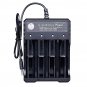 USB 4 Slots Rechargable Battery Charger For 1-4 3.7V Li-ion 18650 16650 14650