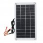 12V 7.5W Polysilicon Solar Panel Battery Charger Clip For Car RV Boat Outdoor