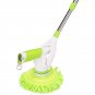 Wireless Electric 360 Spin Cleaning Brush Floor Kitchen Household Brush +5 Heads