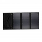 30W 5V Foldable Solar Panel Power Bank Dual USB Fast Charger Waterproof Portable