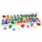 Wooden Math Puzzle Toys Numbers Mathematical Geometry Learning Kid Hand-Eye Coordination Educational