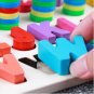 Wooden Math Puzzle Toys Numbers Mathematical Geometry Learning Kid Hand-Eye Coordination Educational