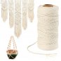200mx2.5mm Natural Cotton Beige Cord Twisted Rope Handmade Craft Braided Wire