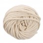 6mmx50m Natural Cotton Twisted Cord Rope Craft Macrame Braided Wire