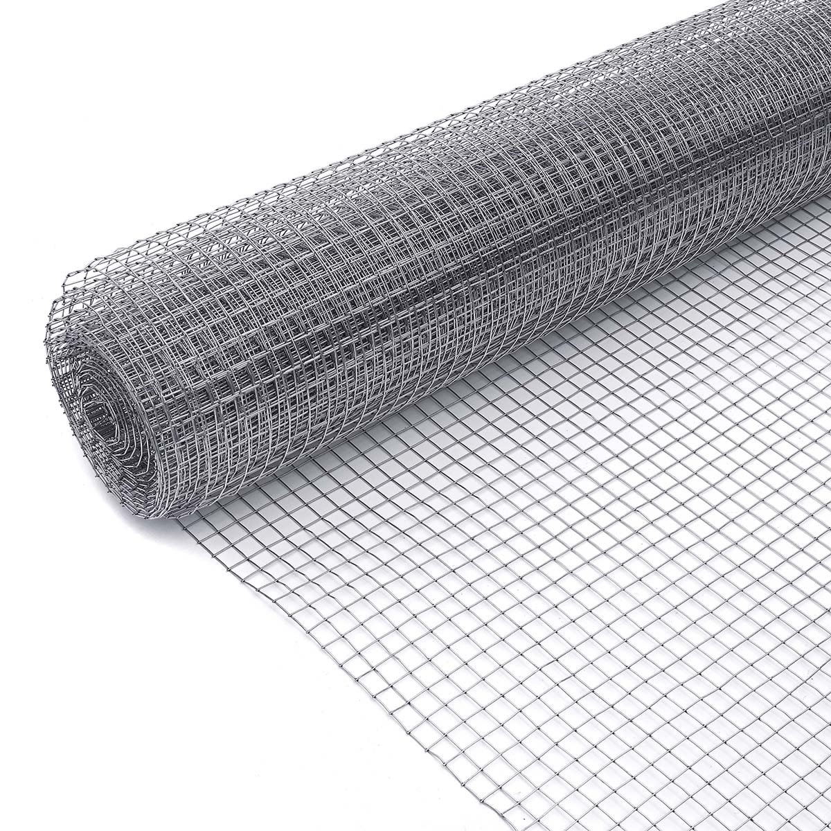 48 in x50ft 1/2'' 19 Gauge Hardware Cloth Galvanized Welded Cage Wire Fence Mesh