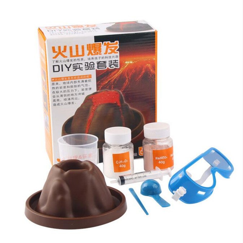 Volcanic Eruption Model DIY Experiment Kit Kids Child Educational Toys Gift