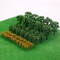 132Pcs Sand Table Model Tree Building Landscape Poplar Trees DIY Scene Train Railway