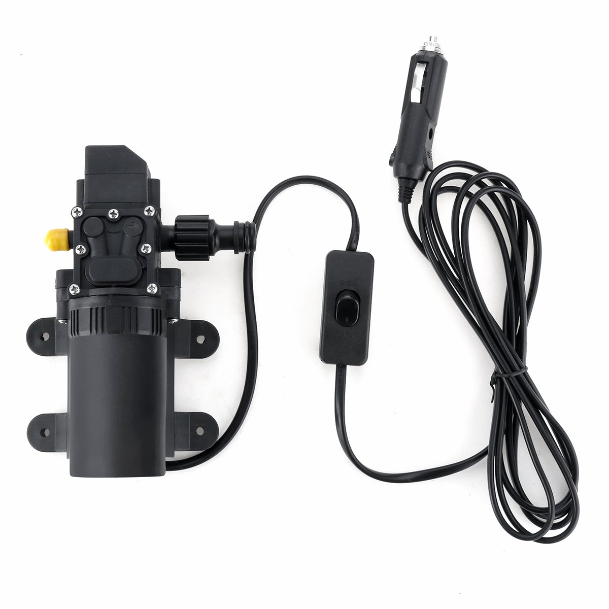 12V 80W Diaphragm Pump W/ Switch On/Off Wash Water Pump Max 7A 0.9Mpa 6L/min Diaphragm Water Pump fo