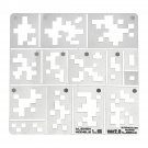 Stainless Steel 1/35 Digital Camouflage Leakage Spray Template Model Building Mould Tool