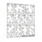 Stainless Steel 1/35 Digital Camouflage Leakage Spray Template Model Building Mould Tool
