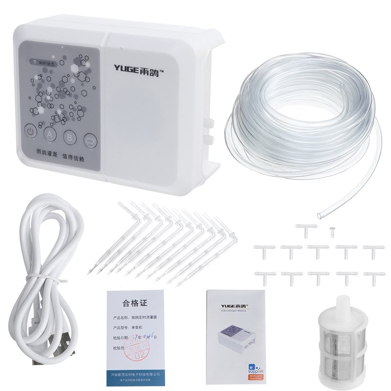 10M Hose WIFI Auto Drip Irrigation Voice APP Remote Control Timer Plant Watering Device