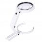 3.5/10x Hand Held Folding Magnifying Glass Lens 8LED Light Reading Reparing Magnifier Antiques Appre
