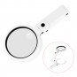 3.5/10x Hand Held Folding Magnifying Glass Lens 8LED Light Reading Reparing Magnifier Antiques Appre