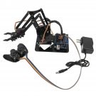 DIY Assembly 4-Dof Robot Arm PS2 Handle & Circuit Kits for Arduino Mechanics
