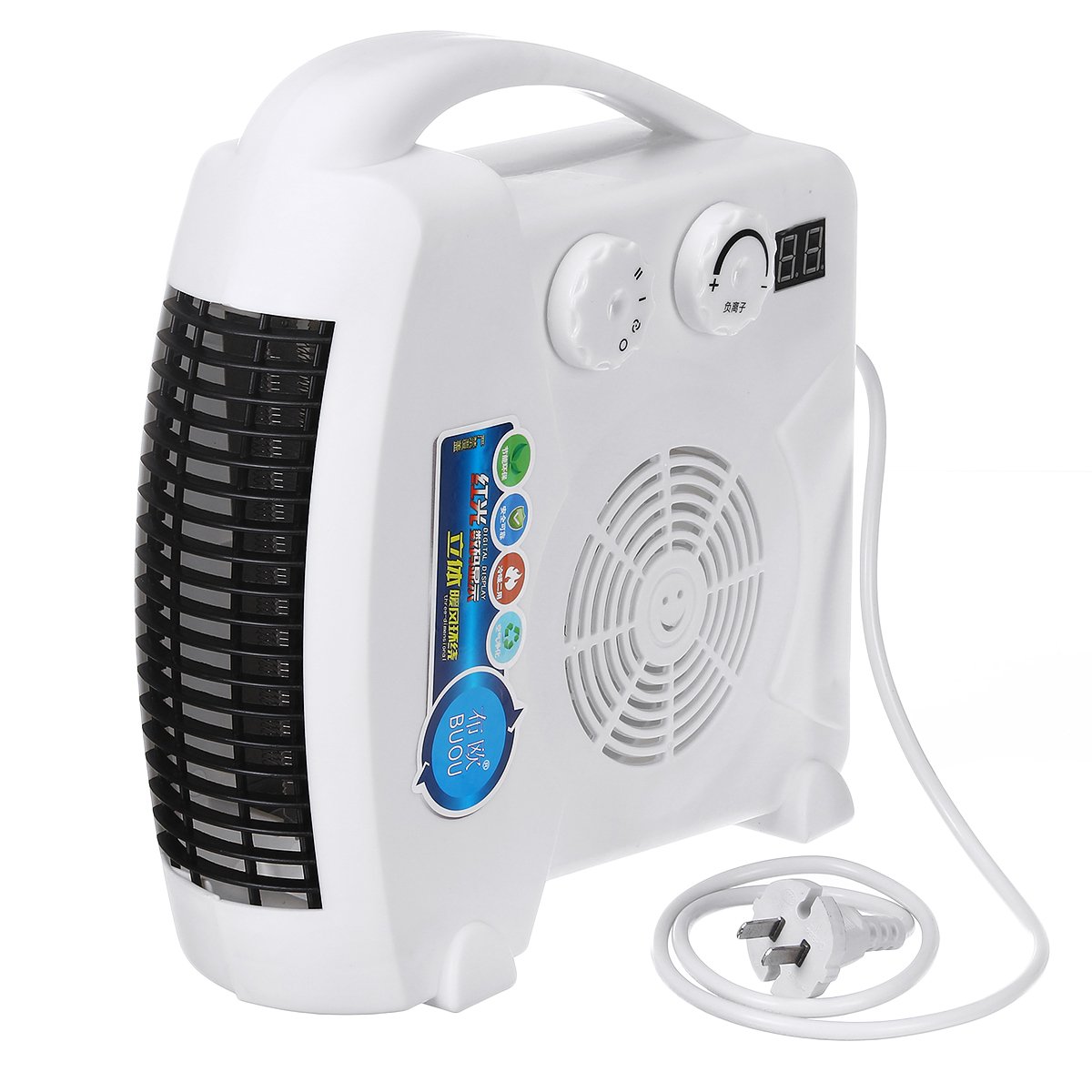1500W Portable Electric Ceramic Heater 3 Gears Space Heating Cooler Hot Fan Winter Warmer