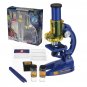 300/600/1200X Children Biological Microscope Monocular Prepared Slides Lab Educational Toys