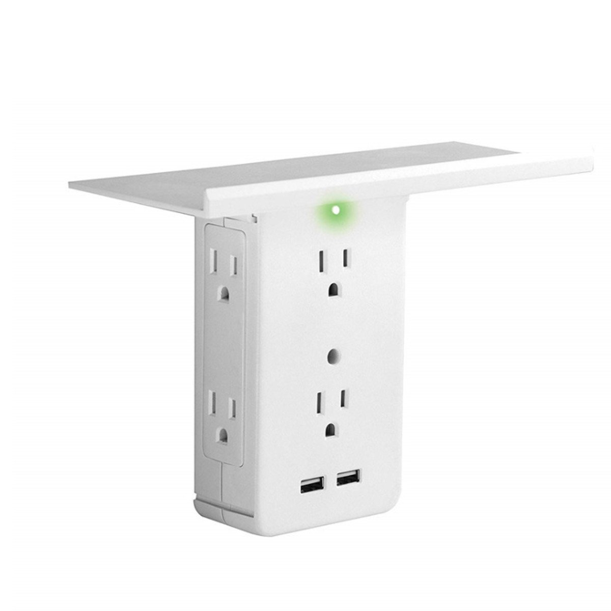 Multifunction 8 Port 6 Outlet Extenders Surge Electrical Socket Protector Washroom Extenders 2 USB P