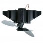 4 Blades Heat Powered Wood Stove Fan Wood Log Burner Fireplace Eco-friendly Fan No Electricity