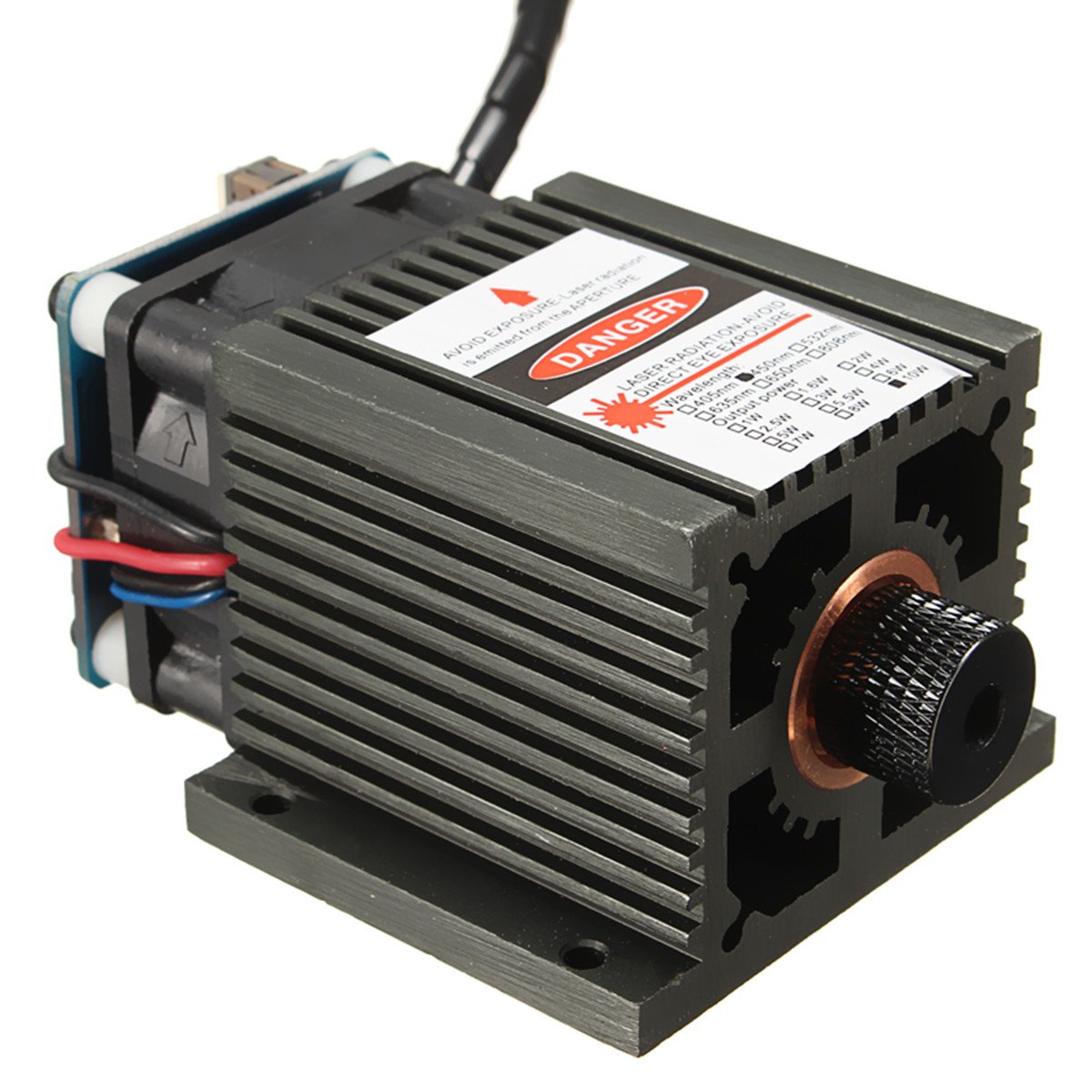 450nm 10W DIY Laser Module Head For Wood Cutting Engraving Engraver Machine