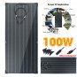 1050*540mm 100W IP65 Solar Panel PET+Monocrystalline Silicon Cell with Connector
